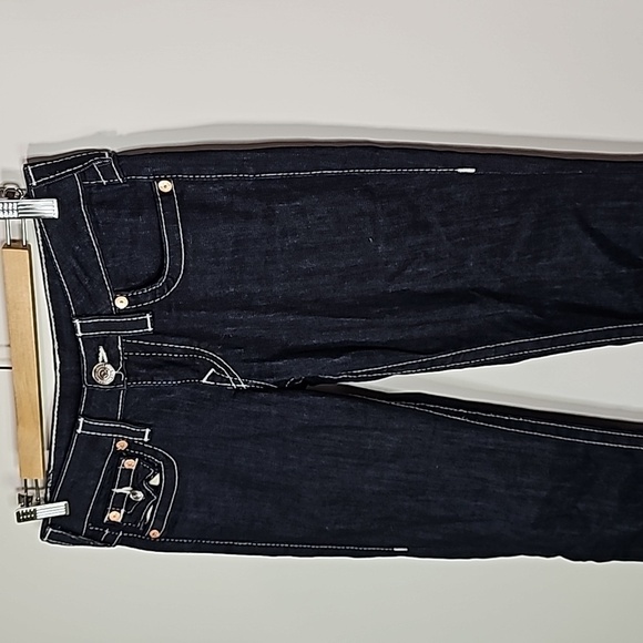 TRUE Religion 27x31 dark wash straight leg jeans - Picture 2 of 8